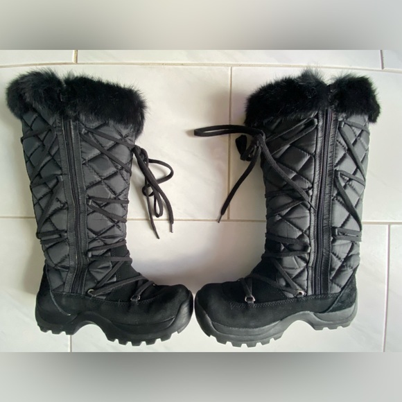 American Eagle : Size 7M Black (snow bunny ) tall winter boots , Like New - Picture 10 of 10